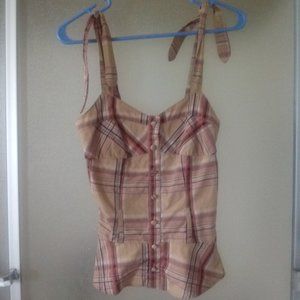 Volcom Poison Oak Peplum Top Sz. XS